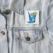 Blaue Lagune Cocktail Drink Button (Beispiel)