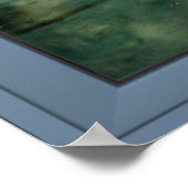 Blaue Lagune Fensterlandschaft - Illusion Poster (Ecke)