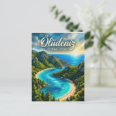 Blaue Lagune, Fethiye, Ägäis Postkarte (Stehend Vorderseite)