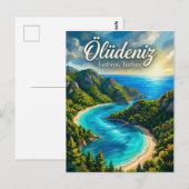 Blaue Lagune, Fethiye, Ägäis Postkarte (Vorne/Hinten)