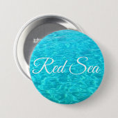Blaue Lagune im Roten Meer Button (Vorne & Hinten)