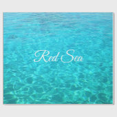 Blaue Lagune im Roten Meer Geschenkpapier (Flach)