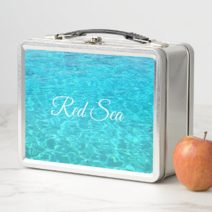 Blaue Lagune im Roten Meer Metall Brotdose