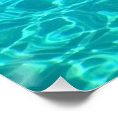 Blaue Lagune im Roten Meer Poster (Ecke)
