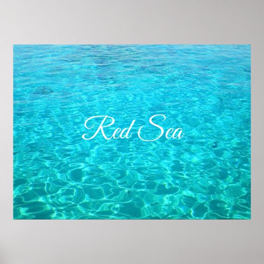 Blaue Lagune im Roten Meer Poster (Vorne)