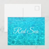Blaue Lagune im Roten Meer Postkarte (Vorne/Hinten)