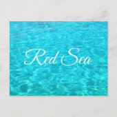 Blaue Lagune im Roten Meer Postkarte (Vorderseite)