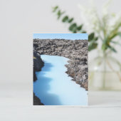 Blaue Lagune in Island Postkarte (Stehend Vorderseite)