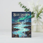 Blaue Lagune Island Postkarte (Stehend Vorderseite)