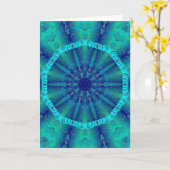 Blaue Lagune Karte (Gelbe Blume)