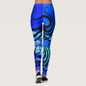 Blaue Lagune-Krake - Leggings (Rückseite)