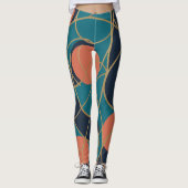 Blaue Lagune Leggings (Vorderseite)