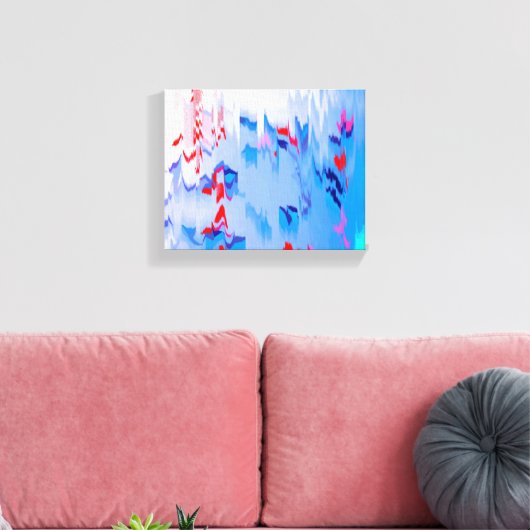 Blaue Lagune Leinwanddruck (Insitu (Wohnzimmer))