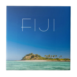Blaue Lagune-Seelandschaft, Fidschi Fliese