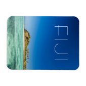 Blaue Lagune-Seelandschaft, Fidschi Magnet (Horizontal)