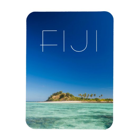 Blaue Lagune-Seelandschaft, Fidschi Magnet (Vertikal)