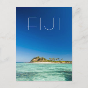 Blaue Lagune-Seelandschaft, Fidschi Postkarte