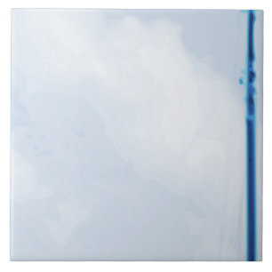 Blaue ländliche Boots-Szene Fliesen-Wanddelfts - Fliese