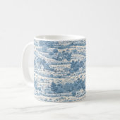 Blaue Landschaft Kaffeetasse (Vorderseite Links)