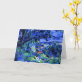 Blaue Landschaft von Paul Cezanne Karte (Gelbe Blume)
