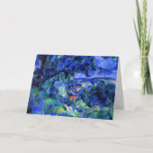 Blaue Landschaft von Paul Cezanne Karte (Vorderseite)