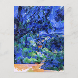 Blaue Landschaft von Paul Cezanne Postkarte