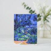 Blaue Landschaft von Paul Cezanne Postkarte (Stehend Vorderseite)