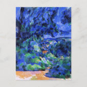 Blaue Landschaft von Paul Cezanne Postkarte (Vorderseite)