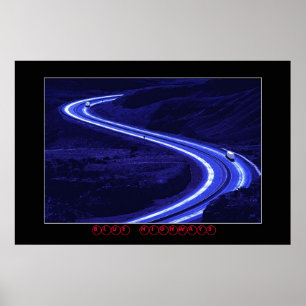 BLAUE LANDSTRASSEN POSTER