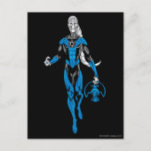 Blaue Lantern 4 Postkarte (Vorderseite)