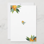 Blaue Lastwagen Süße Babyparty Einladung (Rückseite)