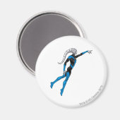 Blaue Laterne 10 Magnet (Vorderseite/Rückseite)