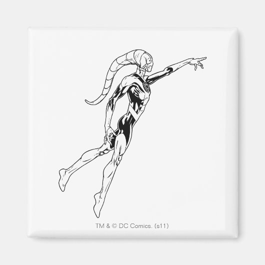 Blaue Laterne 11 Magnet (Vorne)