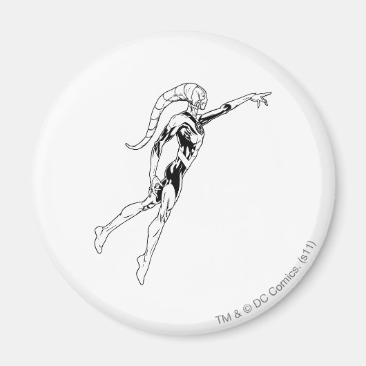 Blaue Laterne 11 Magnet (Vorne)