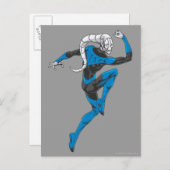 Blaue Laterne 1 Postkarte (Vorne/Hinten)