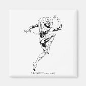 Blaue Laterne 3 Magnet (Vorne)