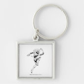 Blaue Laterne 3 Schlüsselanhänger (Vorne)