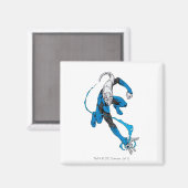 Blaue Laterne 7 Magnet (Vorderseite/Rückseite)