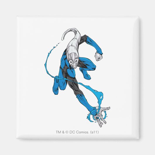 Blaue Laterne 7 Magnet (Vorne)
