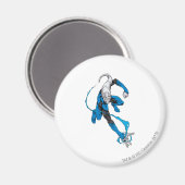Blaue Laterne 7 Magnet (Vorderseite/Rückseite)