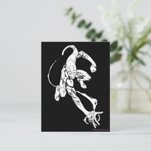 Blaue Laterne 9 Postkarte (Stehend Vorderseite)