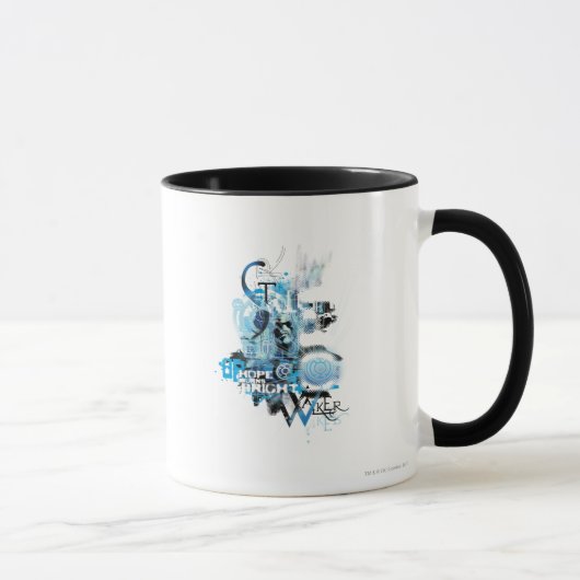 Blaue Laterne Grafik 1 Tasse (Rechts)