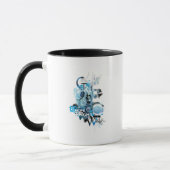 Blaue Laterne Grafik 1 Tasse (Links)