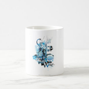 Blaue Laternen-Grafik 1 Kaffeetasse