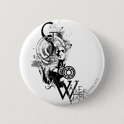 Blaue Laternen-Grafik 2 Button (Vorderseite)