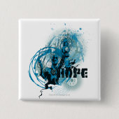 Blaue Laternen-Grafik 3 Button (Vorderseite)