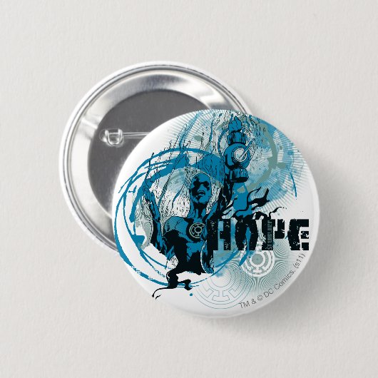 Blaue Laternen-Grafik 3 Button (Vorne & Hinten)