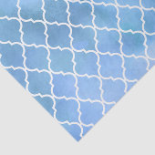 Blaue Lattizität, Quatrefolie, Trellis, Wasserfarb Seidenpapier (Ausschnitt)