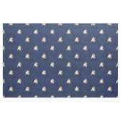Blaue Lauae Bulldogge Stoff (Fat Quarter (45,7 x 55,9 cm))
