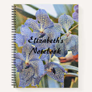Blaue Lavander-Blume Notizblock